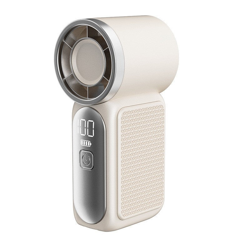 Turbo Handheld Fan with LED Display 6 Speeds 3000mAh Battery
