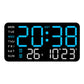 Multifunctional LED Digital Wall Clock with Temperature Display