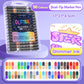 Dual-Tip Glitter Marker Pen Set