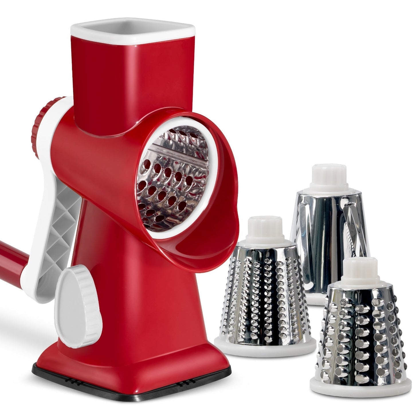 3-in-1 Rotary Cheese Grater Vegetable Slicer