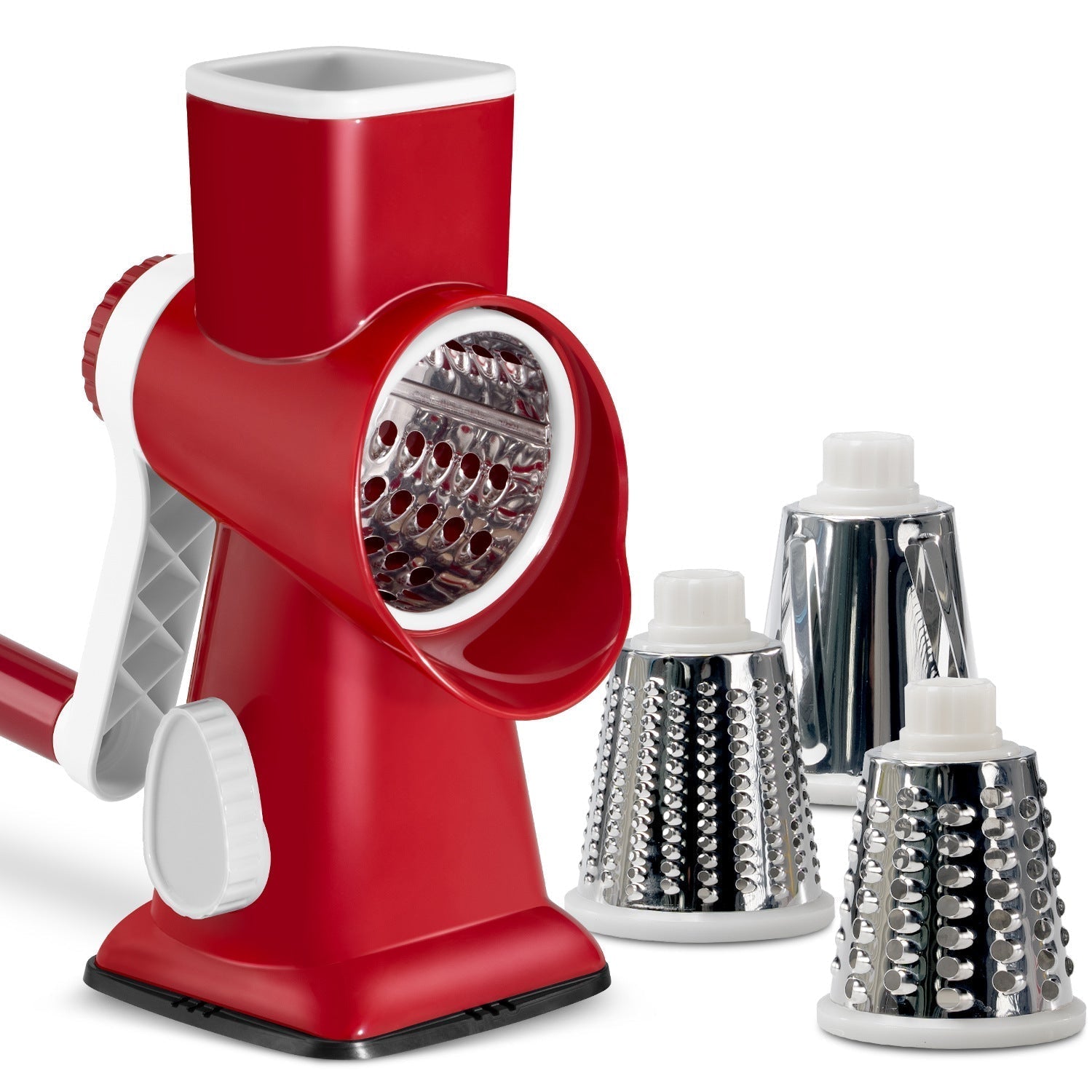 3-in-1 Rotary Cheese Grater Vegetable Slicer