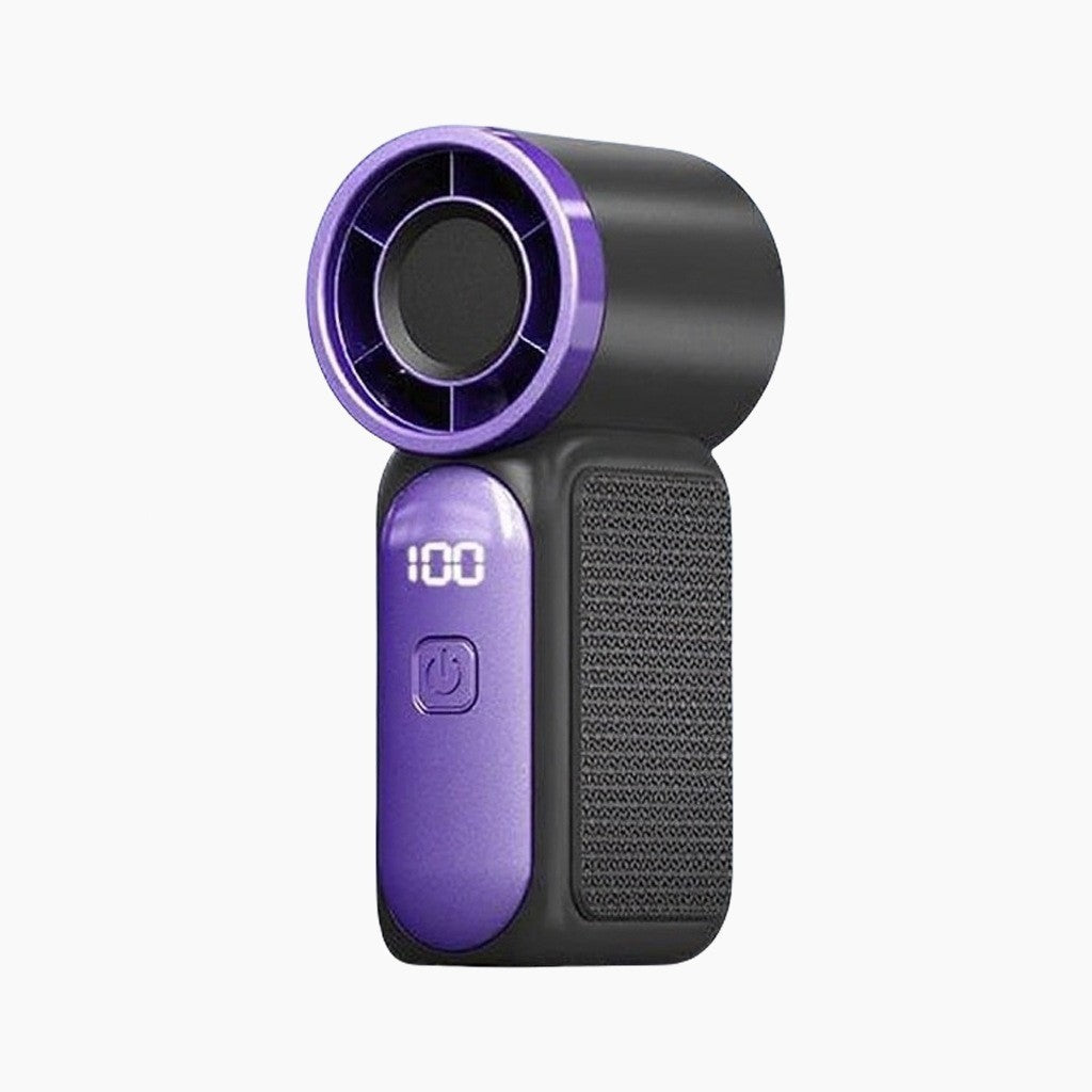 Turbo Handheld Fan with LED Display 6 Speeds 3000mAh Battery
