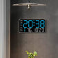 Multifunctional LED Digital Wall Clock with Temperature Display
