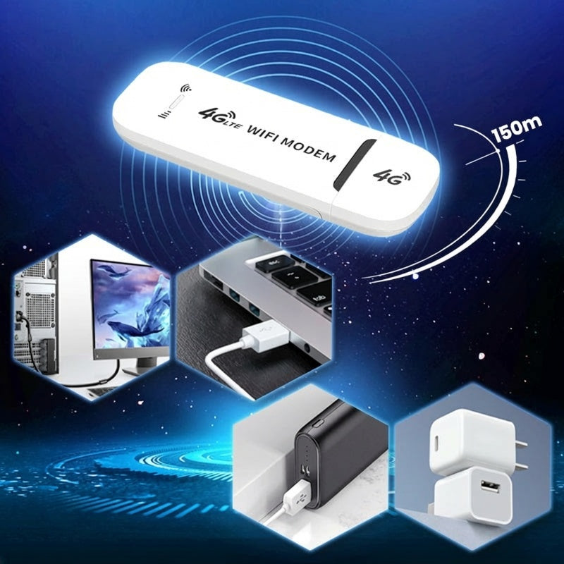150Mbps Portable USB 4G LTE Mobile WiFi Hotspot