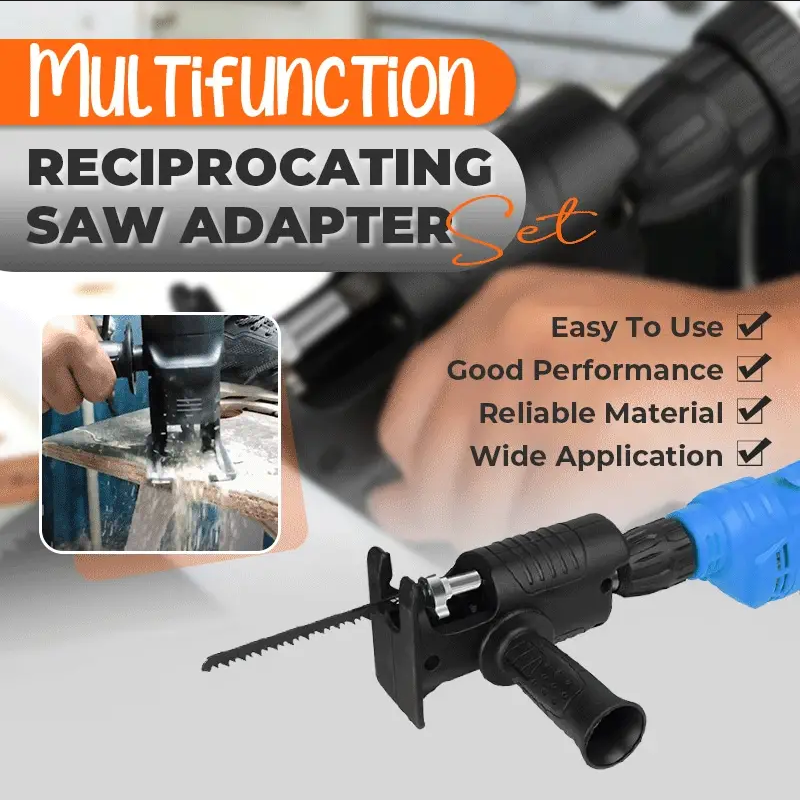 Multifunction Reciprocating Saw Adapter Set for Electric Drills