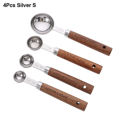 Wooden Handle Measuring Spoons