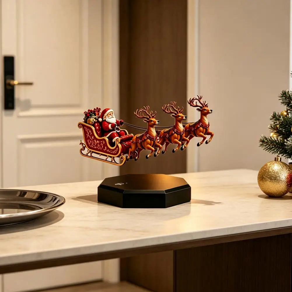 Floating Santa Sleigh Ornament
