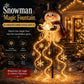 Solar Snowman Fountain Light