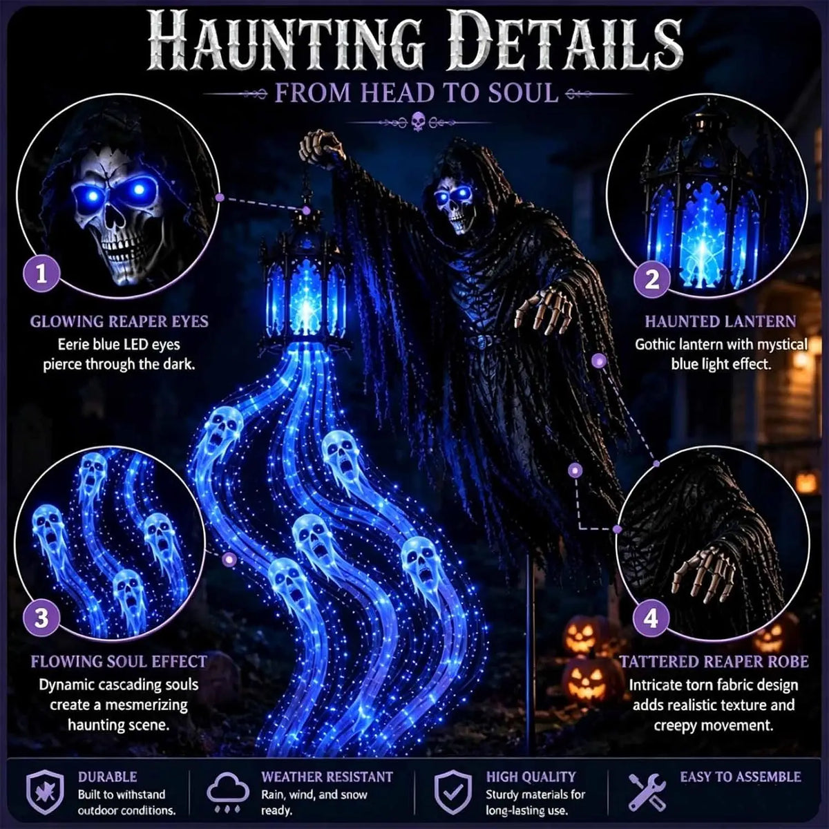 Halloween Reaper Stake Light
