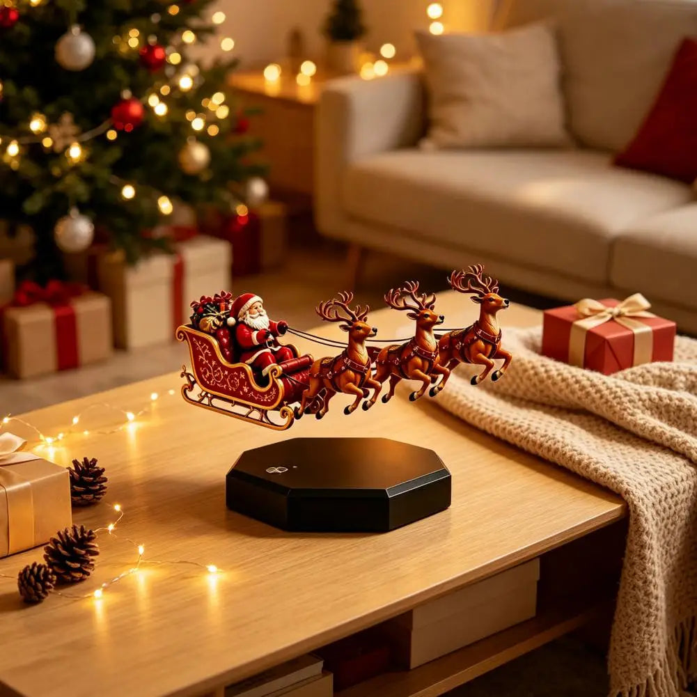 Floating Santa Sleigh Ornament