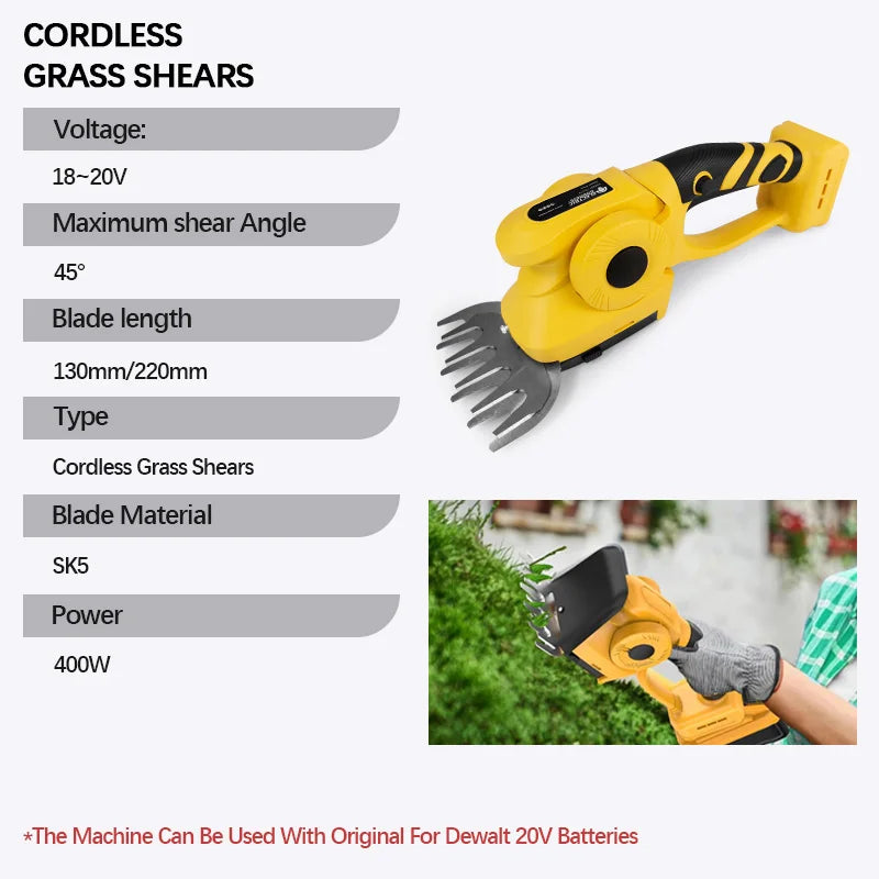 Cordless 2-in-1 Grass Shear & Hedge Trimmer — Brushless (Tool Only)