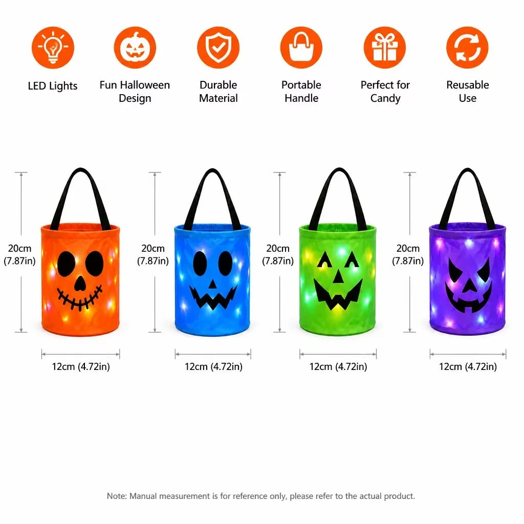 LED Halloween Candy Bucket
