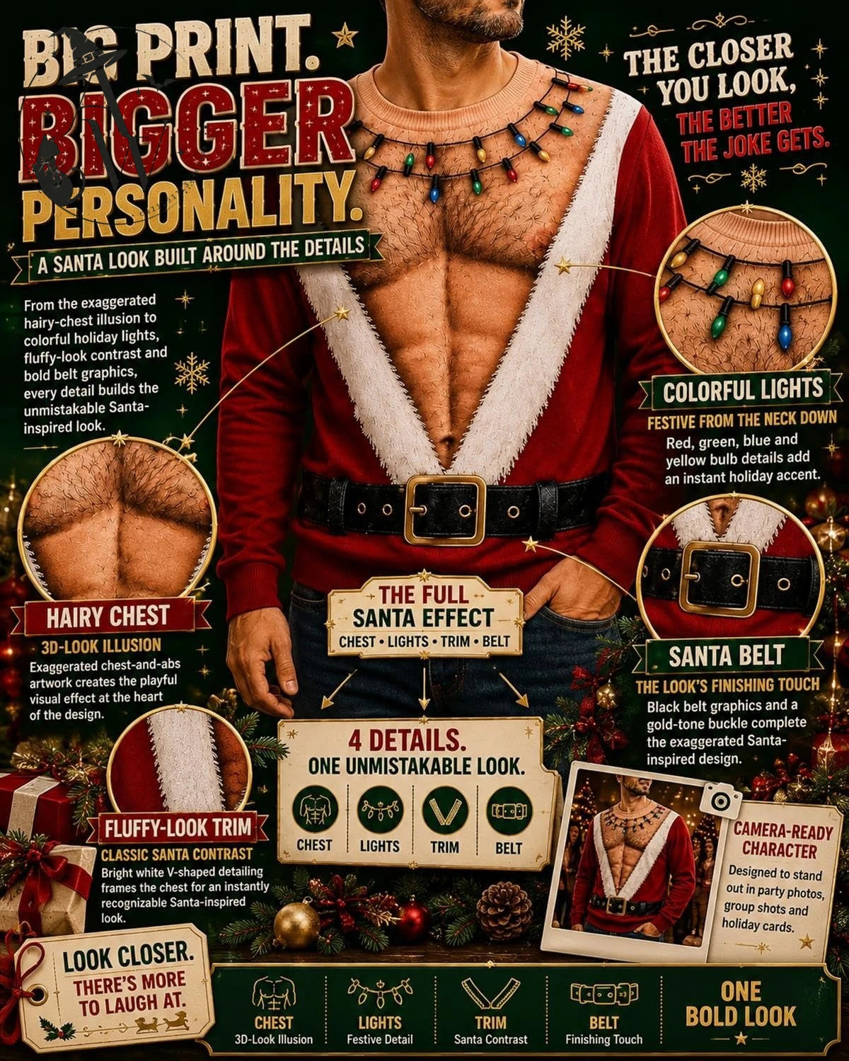 Funny Christmas Sweater Set