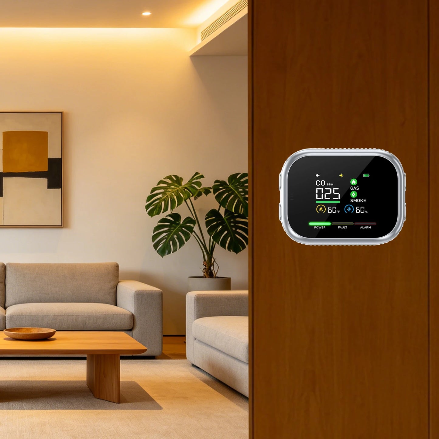 5-in-1 Smart CO Safety Monitor