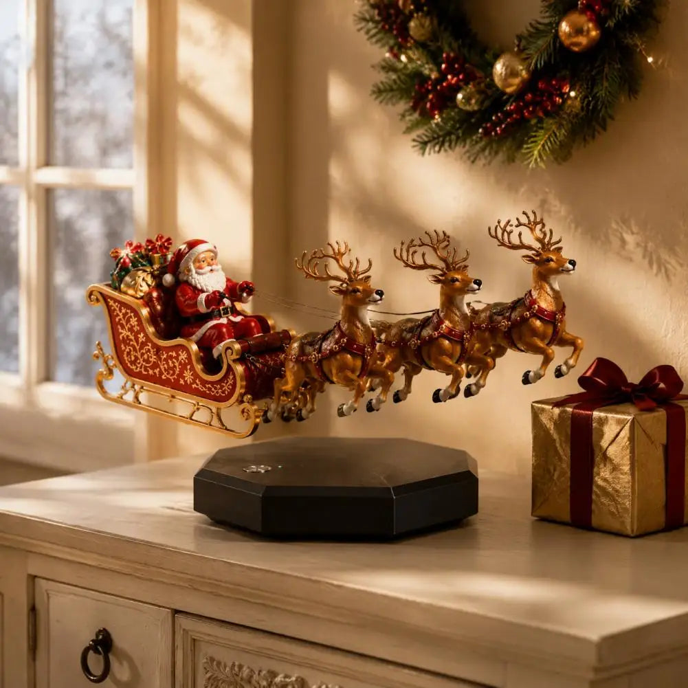 Floating Santa Sleigh Ornament
