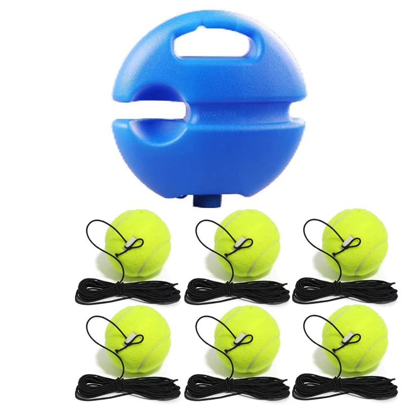 Tennis Trainer Rebounder with Weighted Base & Elastic Rope