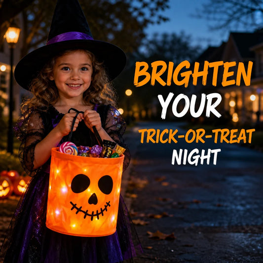 LED Halloween Candy Bucket