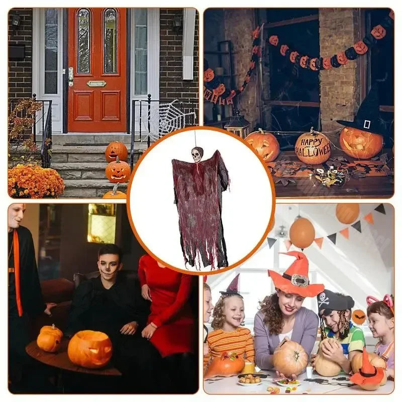 Hanging Skeleton Ghost Decorations