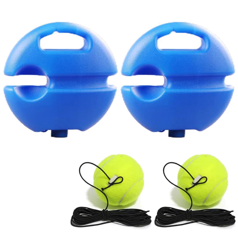 Tennis Trainer Rebounder with Weighted Base & Elastic Rope