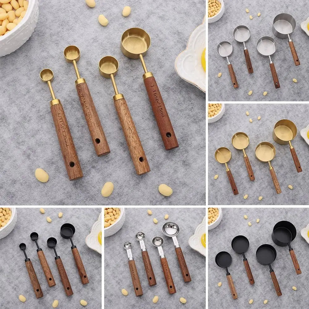 Wooden Handle Measuring Spoons