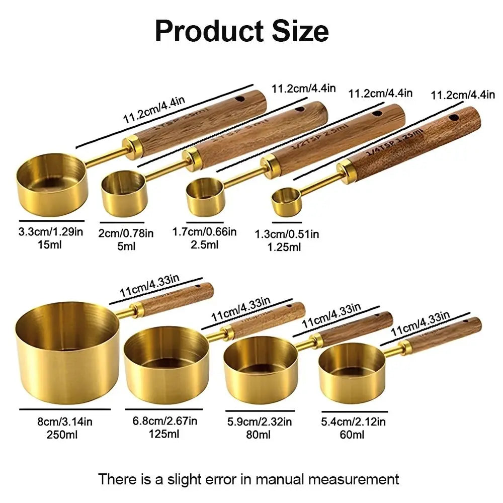Wooden Handle Measuring Spoons