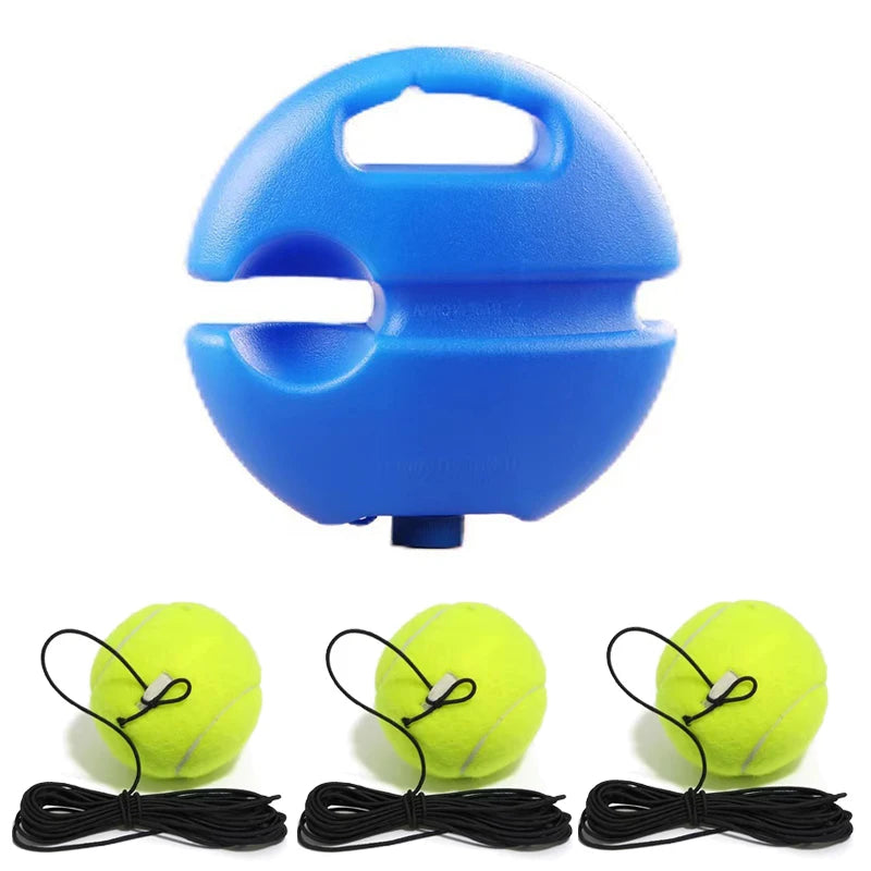Tennis Trainer Rebounder with Weighted Base & Elastic Rope
