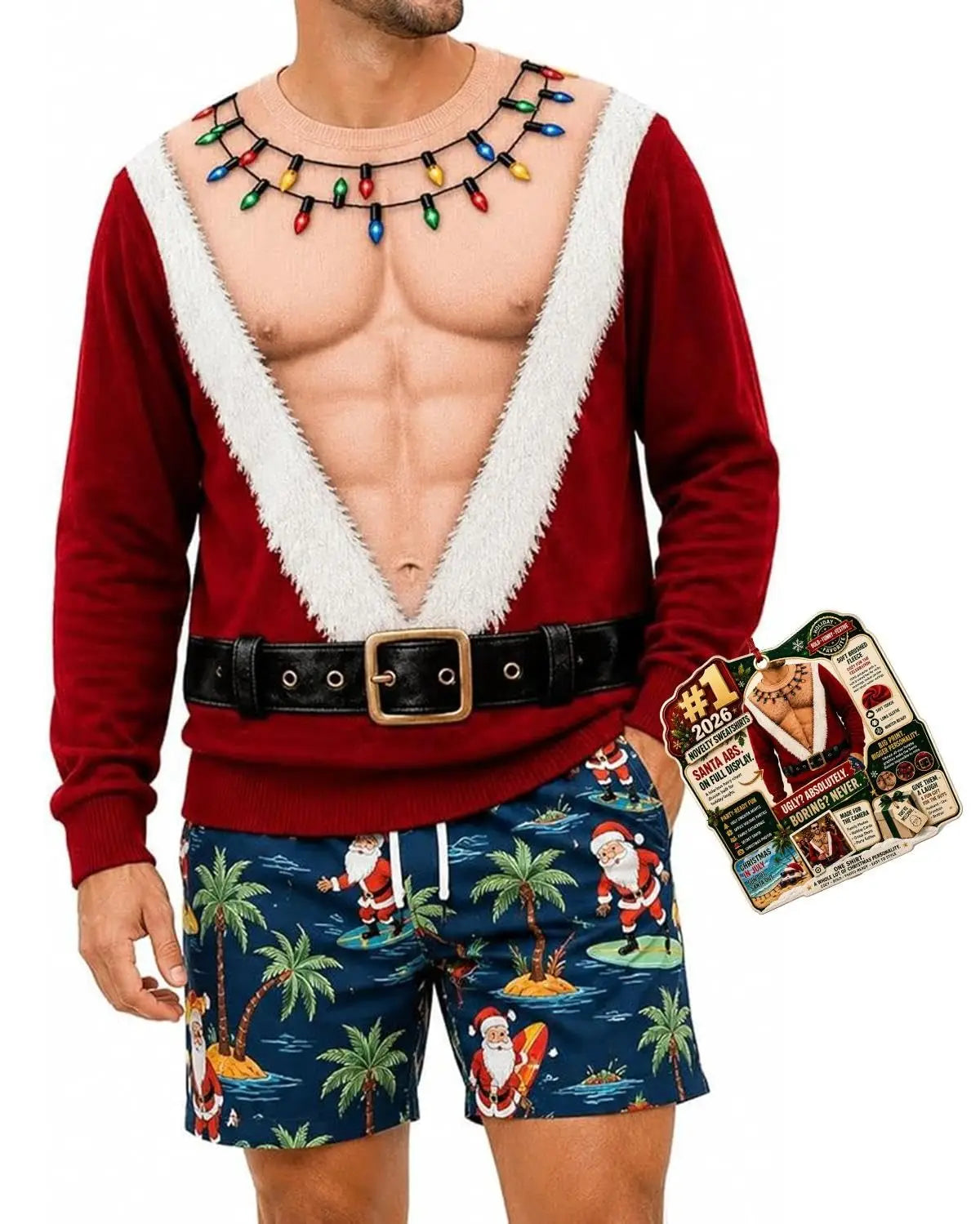 Funny Christmas Sweater Set