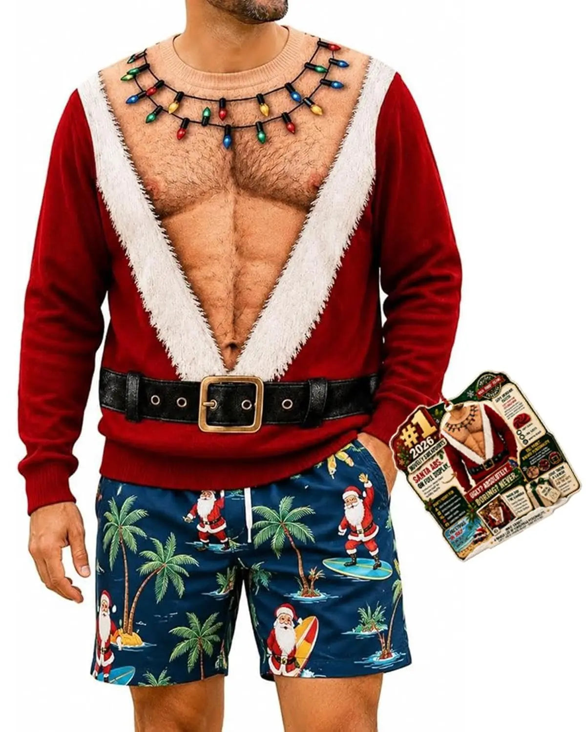 Funny Christmas Sweater Set