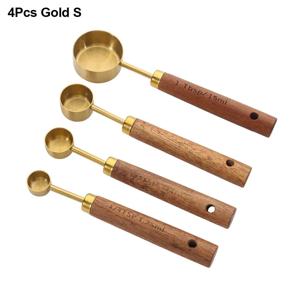 Wooden Handle Measuring Spoons