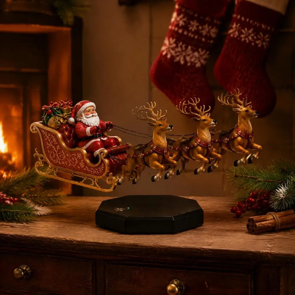 Floating Santa Sleigh Ornament
