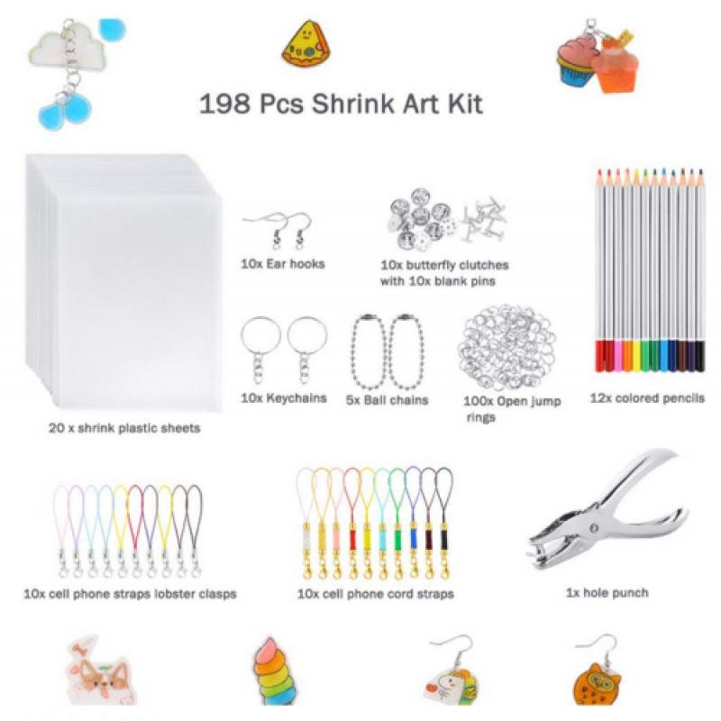 DIY Shrinky Dinks Keychain Craft Kit