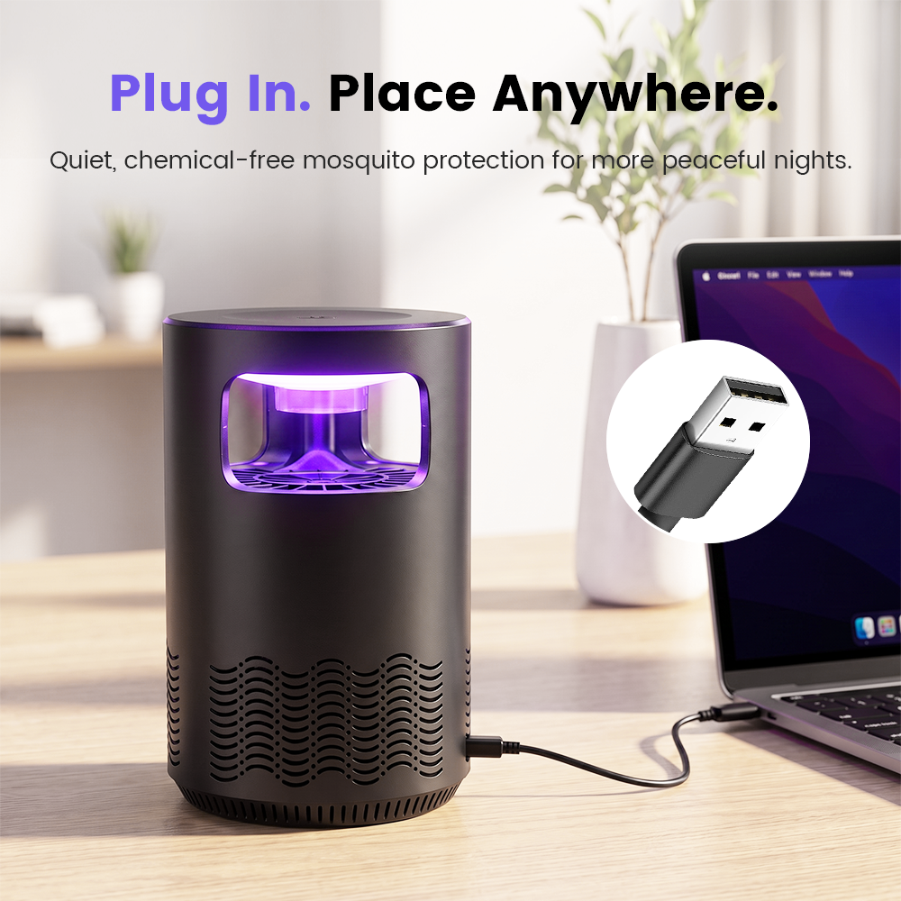 USB-Powered Mosquito UV Light Trap