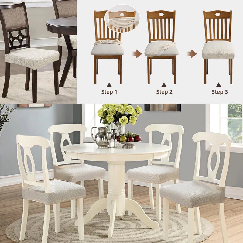 Waterproof Stretchy Jacquard Chair Seat Cover