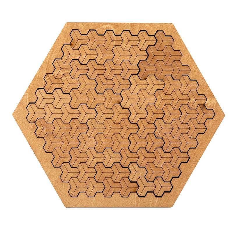 Fractal Tray Wooden Jigsaw Puzzle