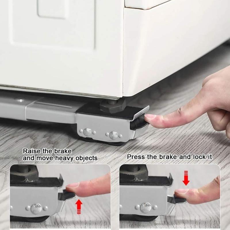 Heavy-Duty Adjustable Furniture Roller Bracket 45-70 cm