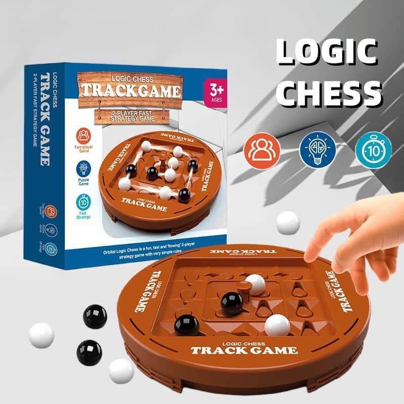 Logic Chess Track Game Set 4-Player Strategy Board Game