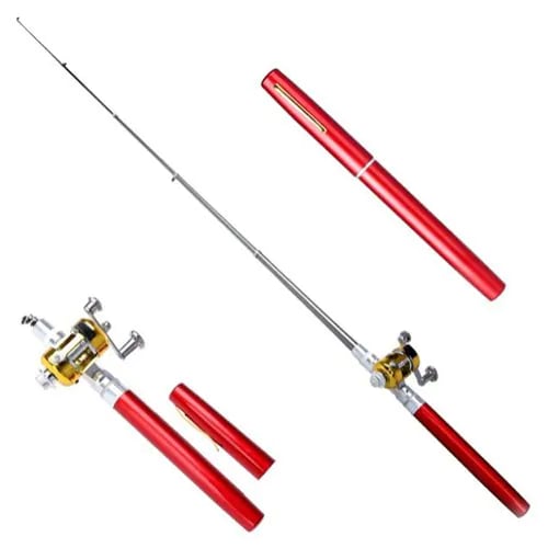 Compact Pocket Telescopic Fishing Rod and Reel Set
