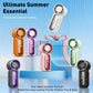 Turbo Handheld Fan with LED Display 6 Speeds 3000mAh Battery