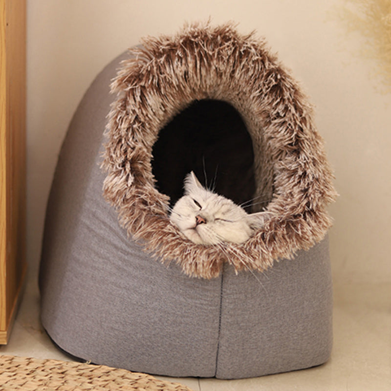 Cozy Warm Cave Bed for Pets