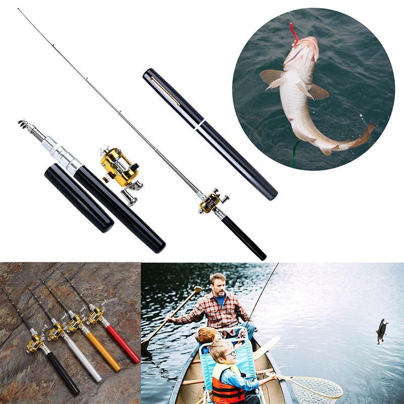 Compact Pocket Telescopic Fishing Rod and Reel Set