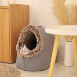 Cozy Warm Cave Bed for Pets
