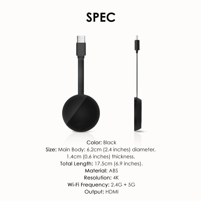 4K Wireless HDMI Display Dongle