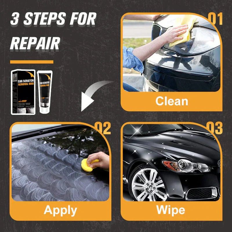 Car Scratch Repair Paste with Sponge and Towel Kit
