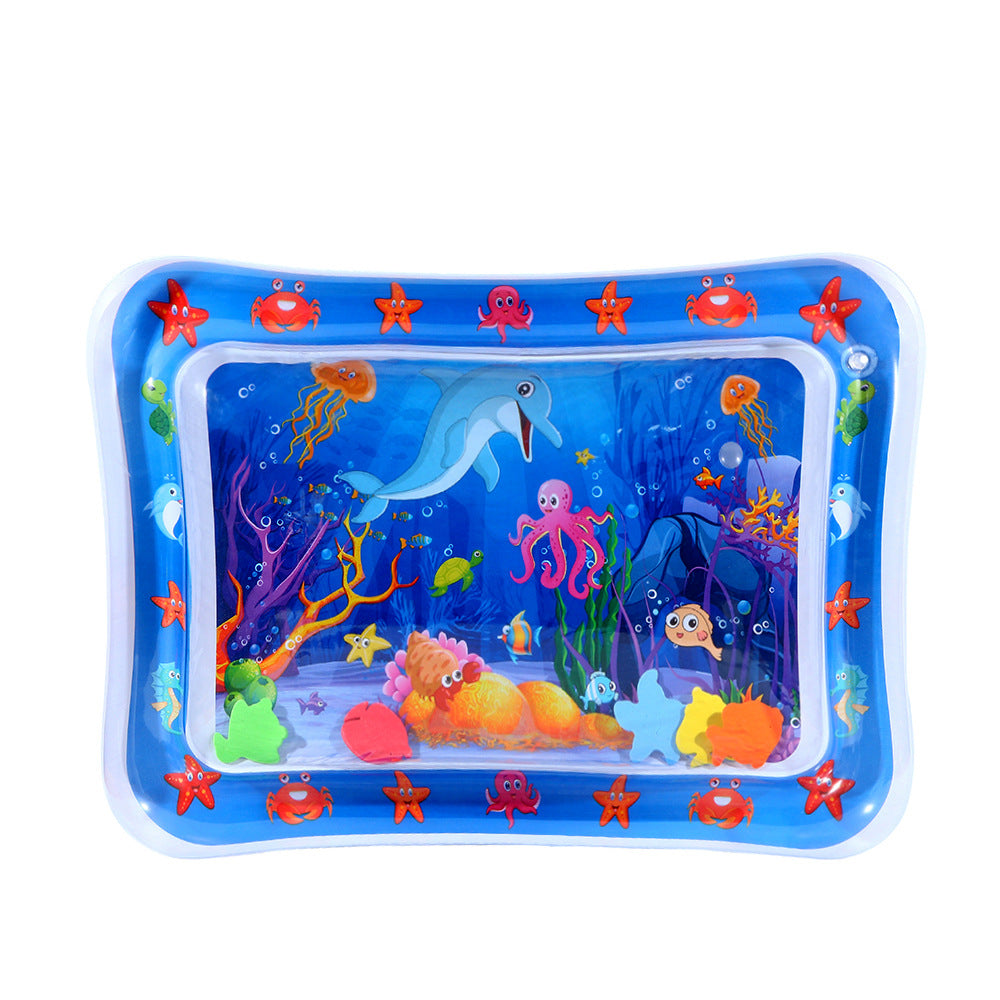 Pet Water Sensory Play Mat with Floating Fish