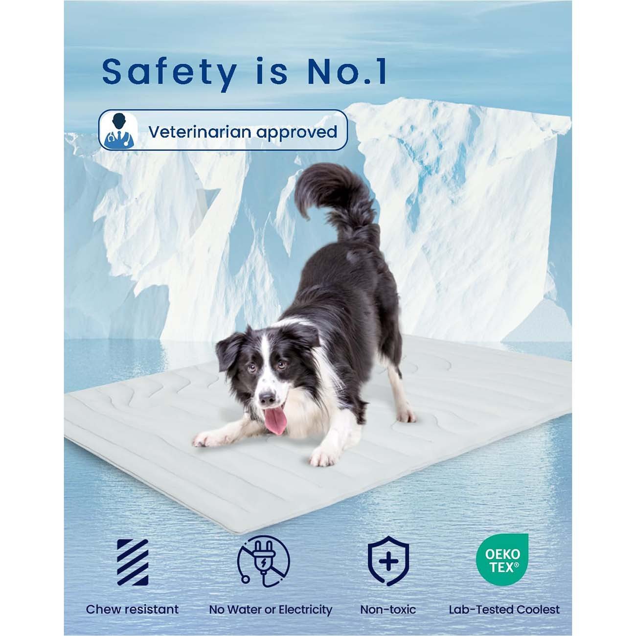 Eco-Friendly Dog Cooling Mat with Arc-Chill Technology