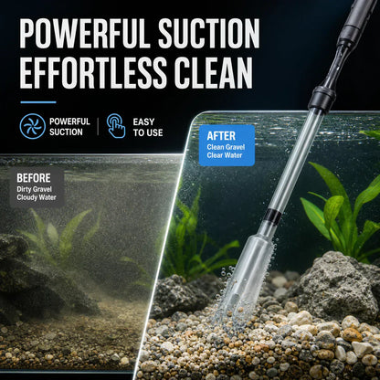 Rechargeable Electric Aquarium Gravel Cleaner for Fish Tanks