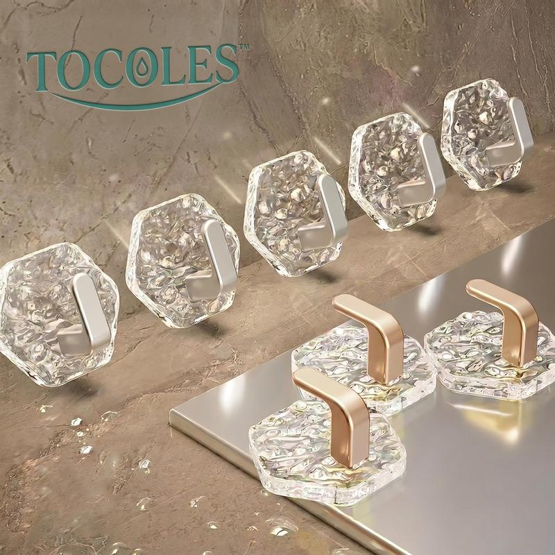 Hexagon Ripple Self-Adhesive Hooks Heavy Duty Waterproof Rustproof