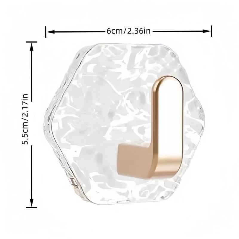 Hexagon Ripple Self-Adhesive Hooks Heavy Duty Waterproof Rustproof
