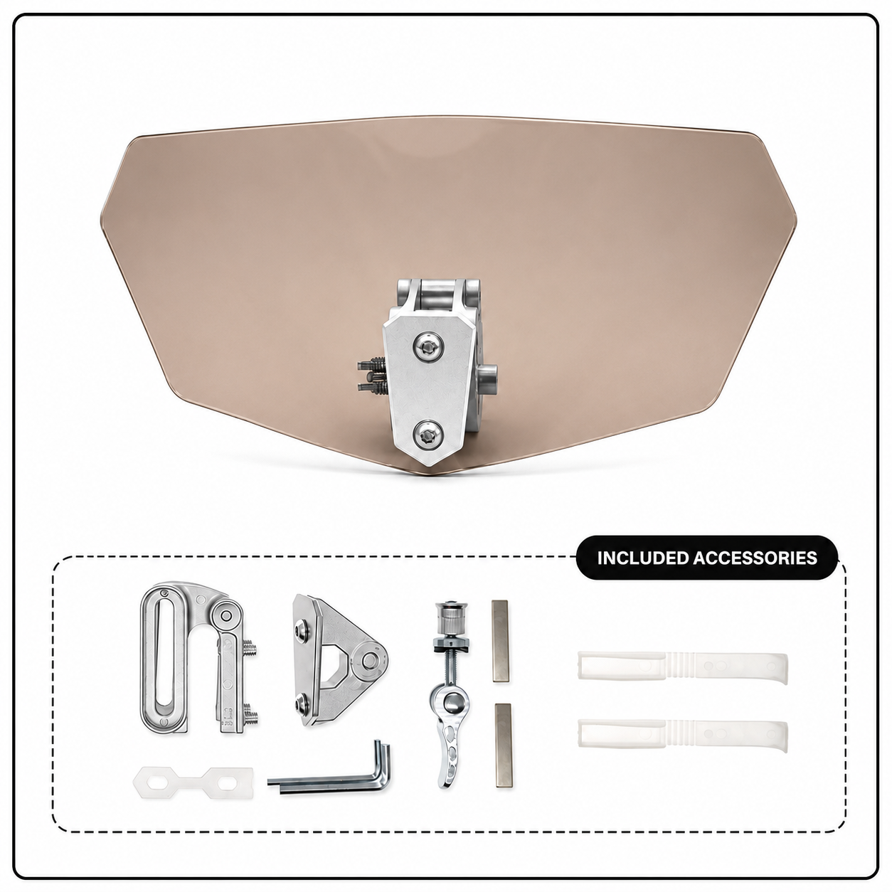 Adjustable Motorcycle Wind Deflector Spoiler