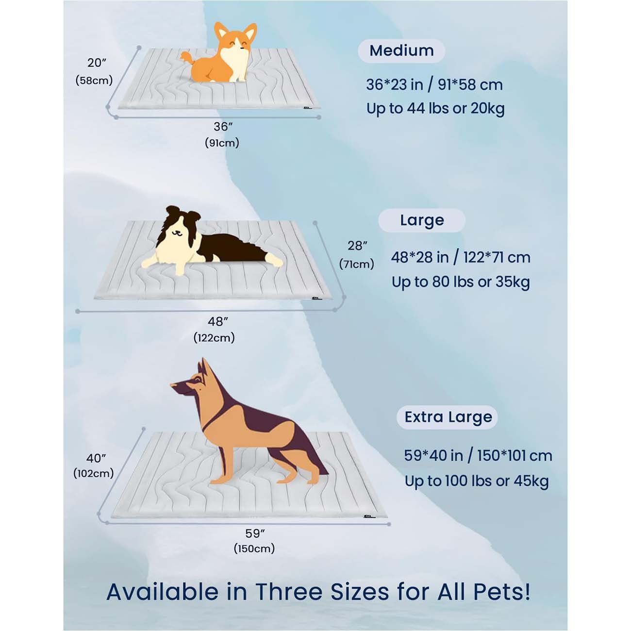 Eco-Friendly Dog Cooling Mat with Arc-Chill Technology